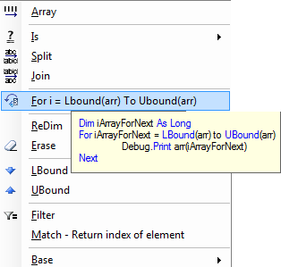 for loop