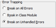 Options Error Trapping