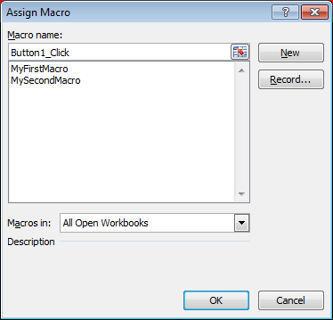 Assign Macro to button