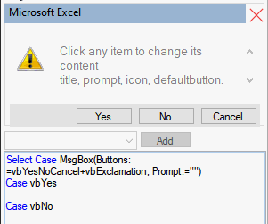msgbox code builder