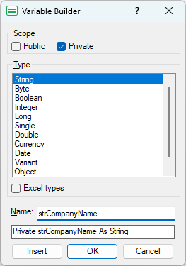 private module header variable